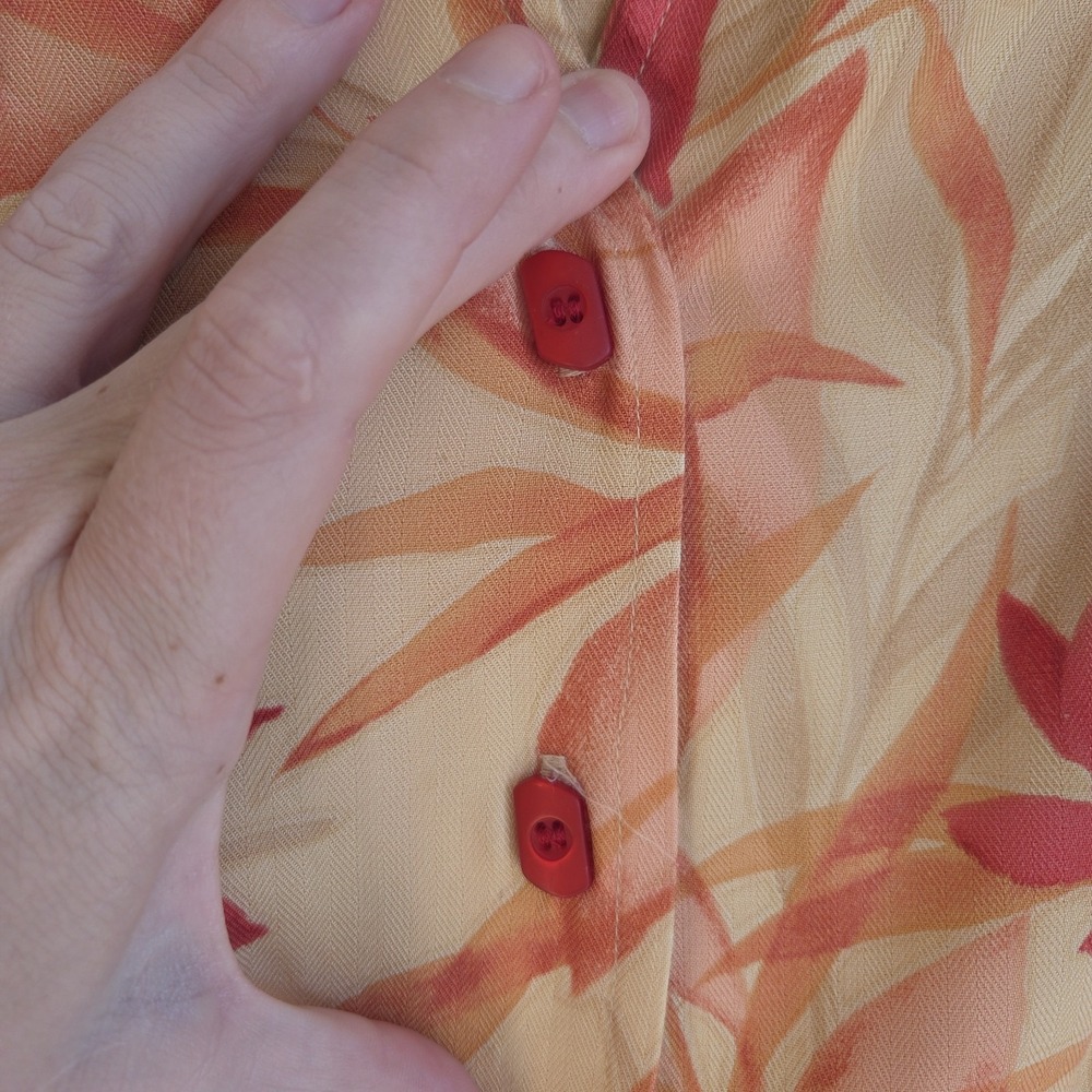 Vtg Napa Valley Button Down Shirt Women's S Tailored Tropical Retro Hawaiian - Picture 3 of 9